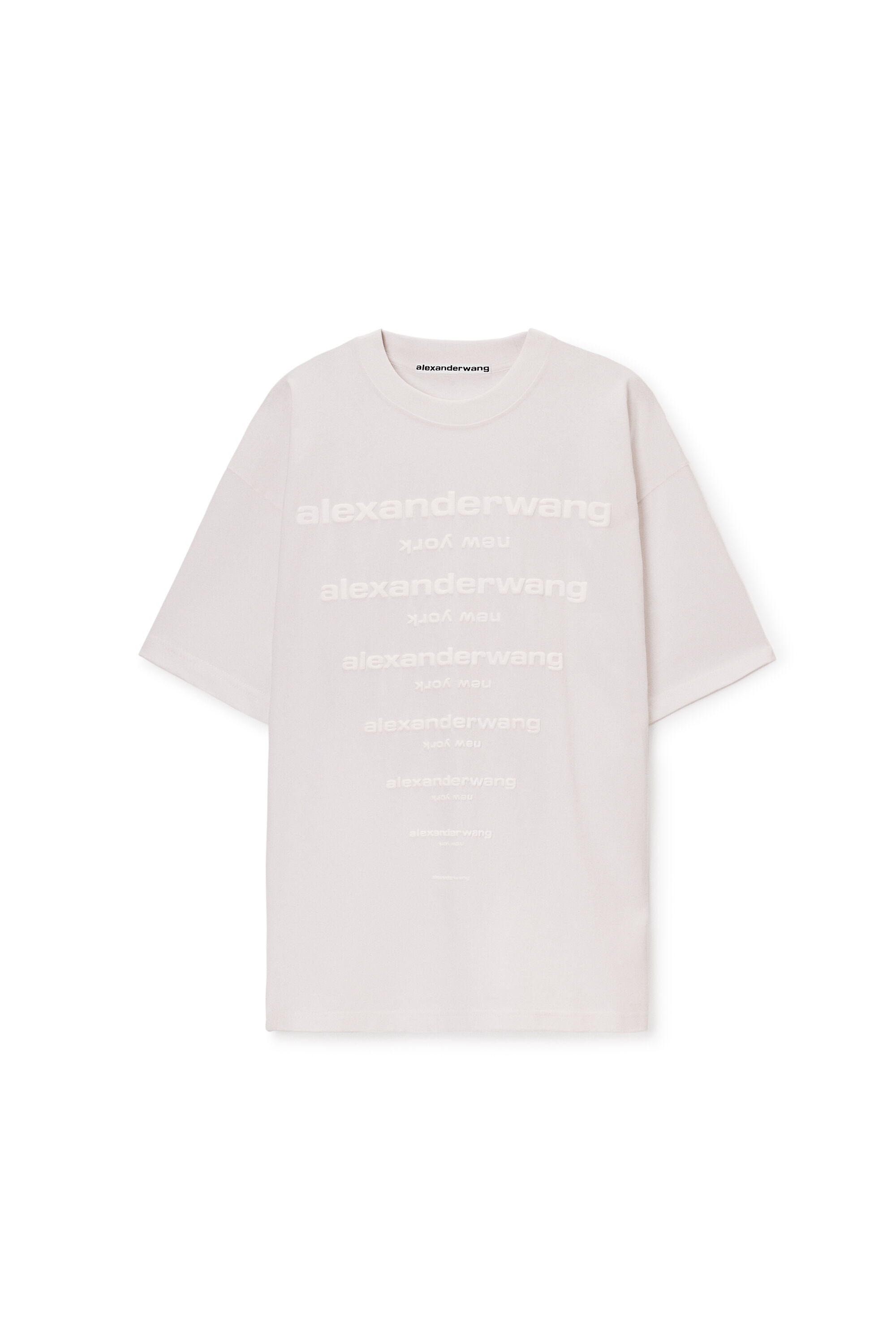 GRADIENT LOGO SHORT SLEEVE TEE in VINTAGE WHITE | alexanderwang®
