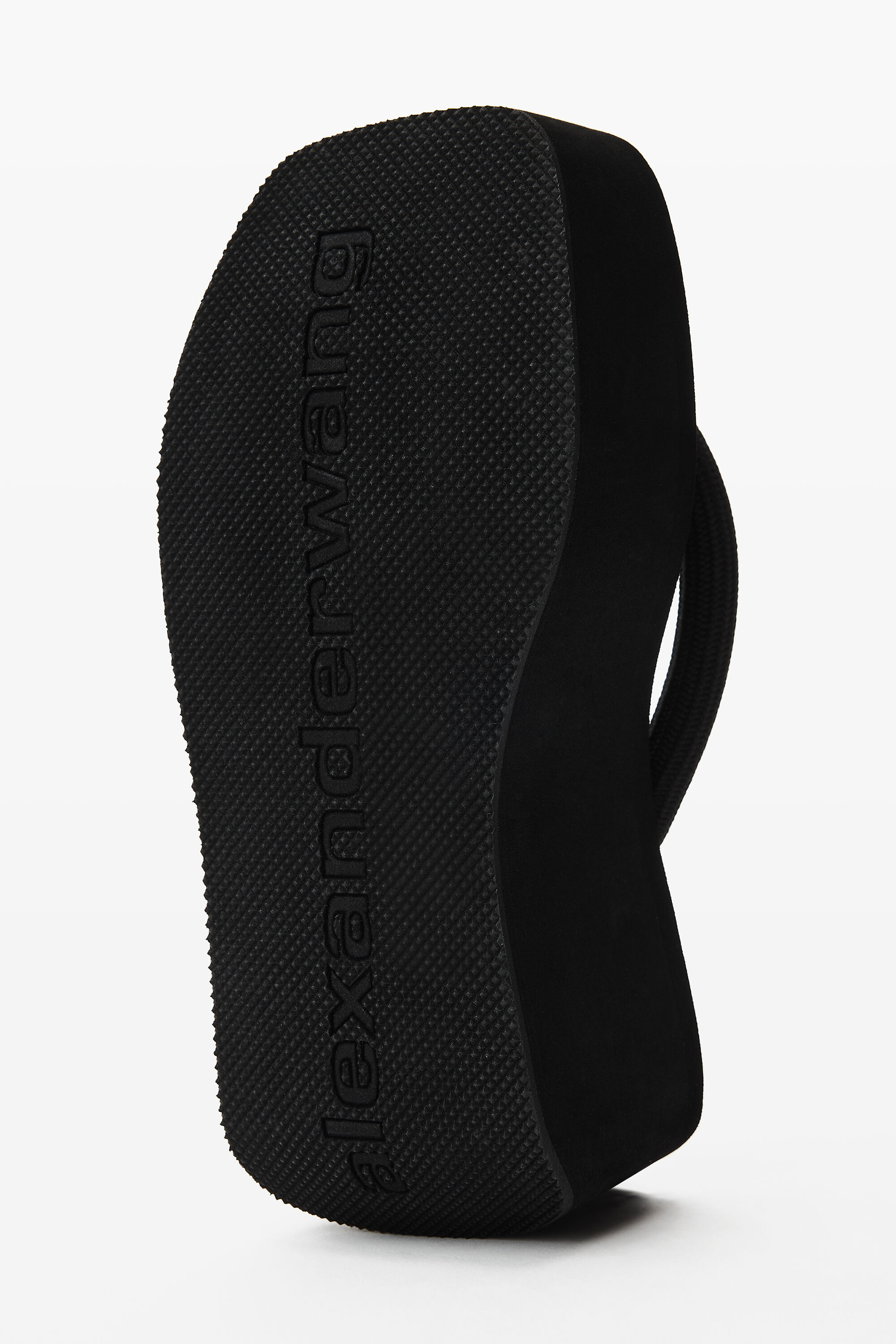 JENNA THONG PLATFORM SANDAL in BLACK | alexanderwang®