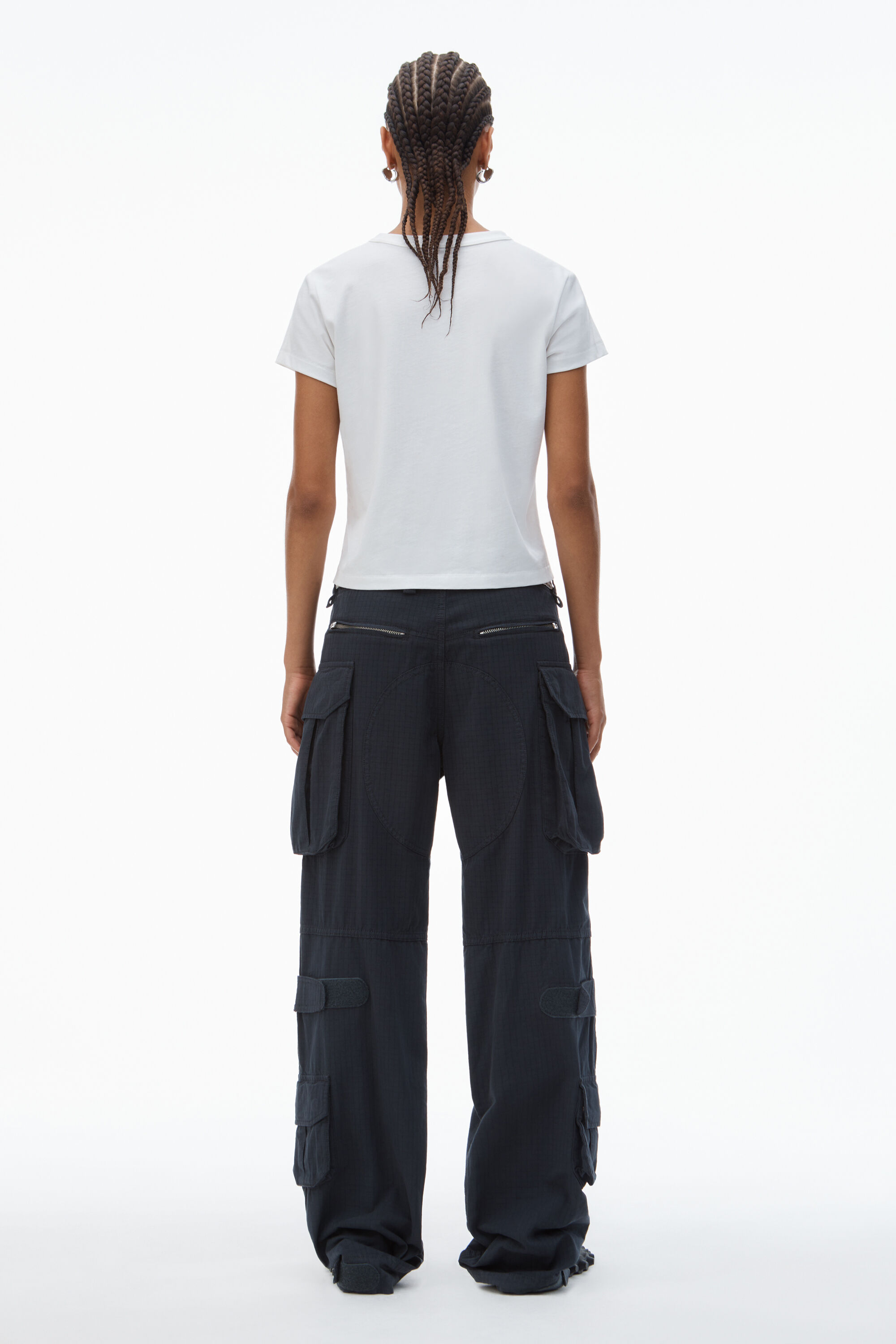 Alexander Wang ハイツイストジャージー シュランケンtシャツ　M alexanderwang アレキサンダーワング ハイツイストジャージー