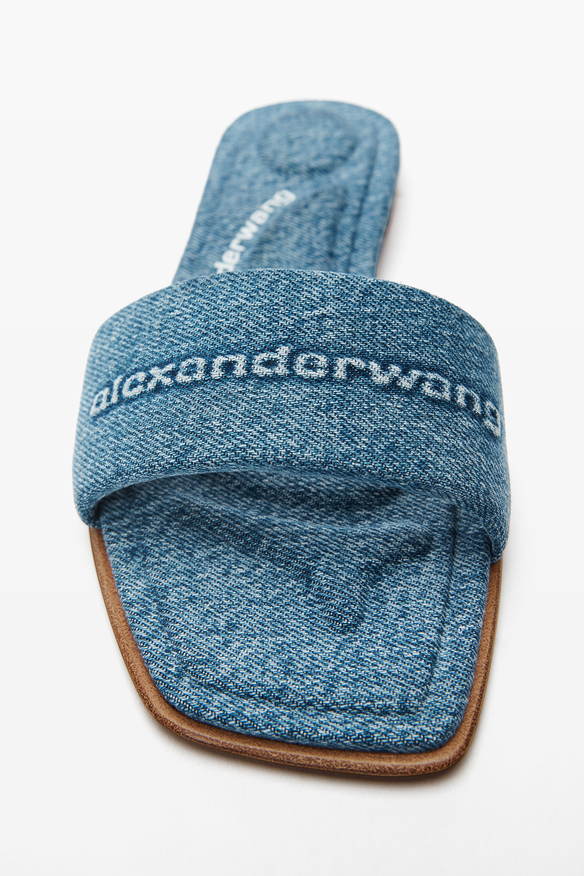 Vy slide Sandal in Denim in VINTAGE MEDIUM INDIGO | alexanderwang®