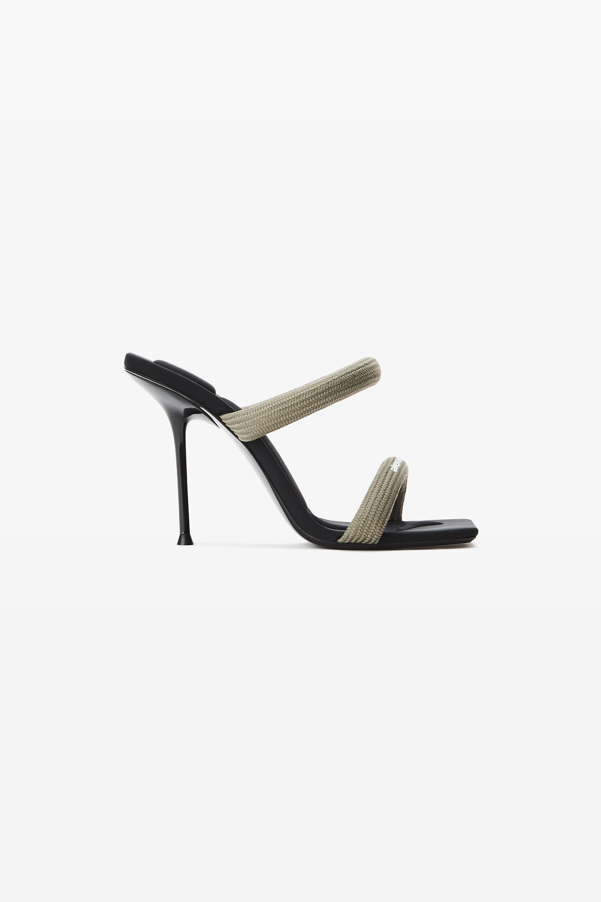 JULIE TUBULAR WEBBING SANDAL in BURNT SAGE | alexanderwang®