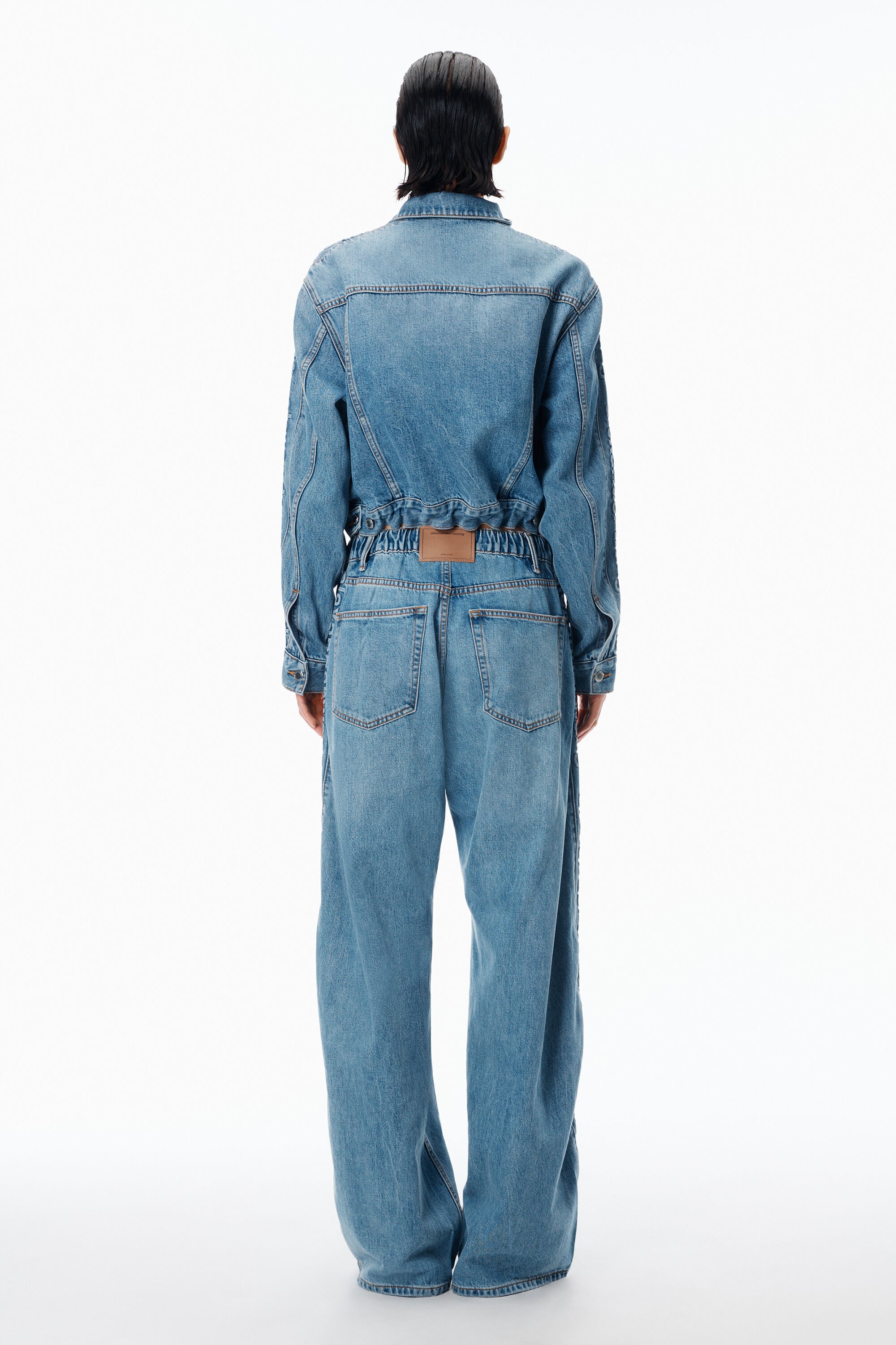 alexanderwang アレキサンダーワング エンボスロゴ デニム バルーン