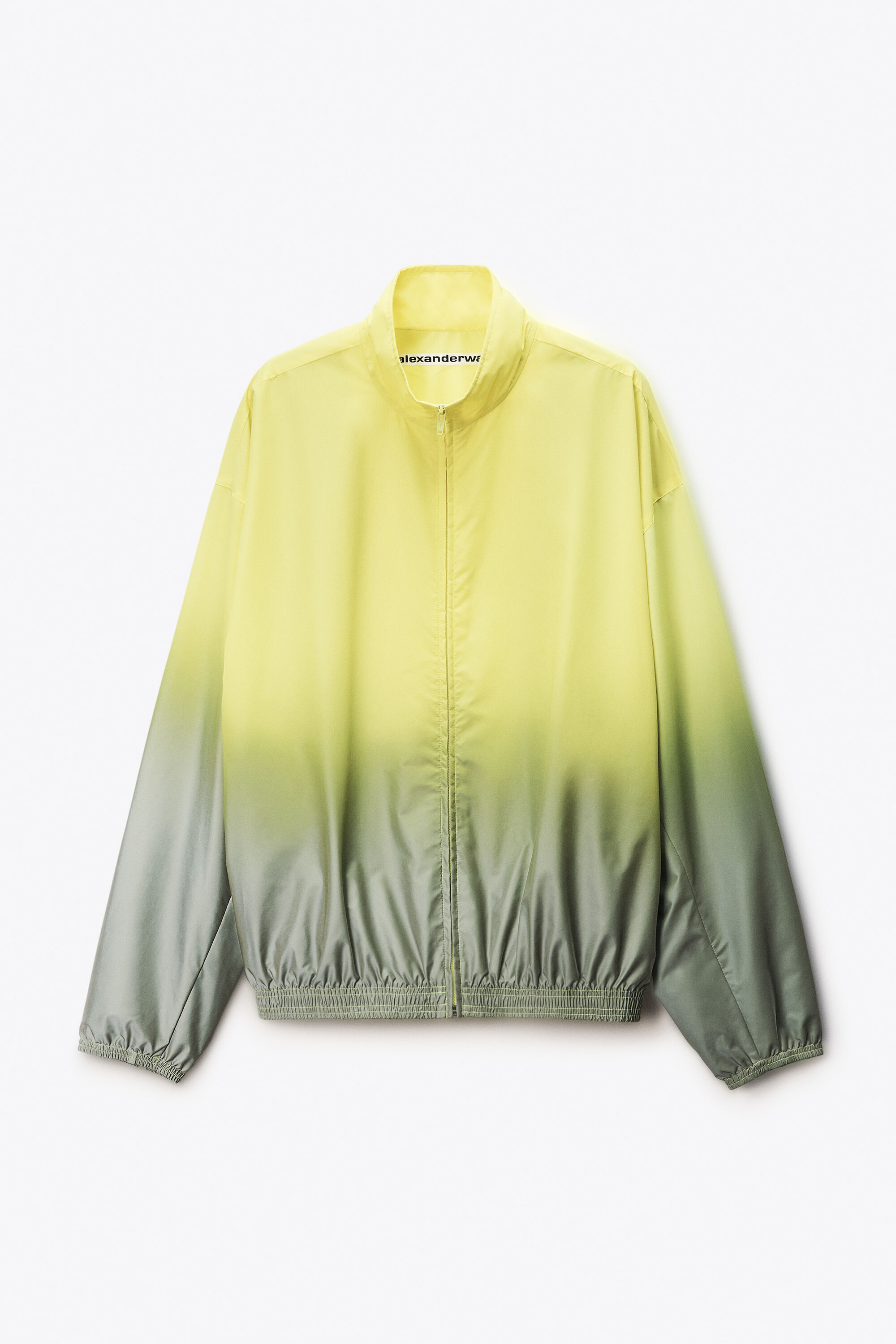 Alexander Wang ×  Track Jacket Unisex Reflective Track Jacket in SILVER/YELLOW | alexanderwang®