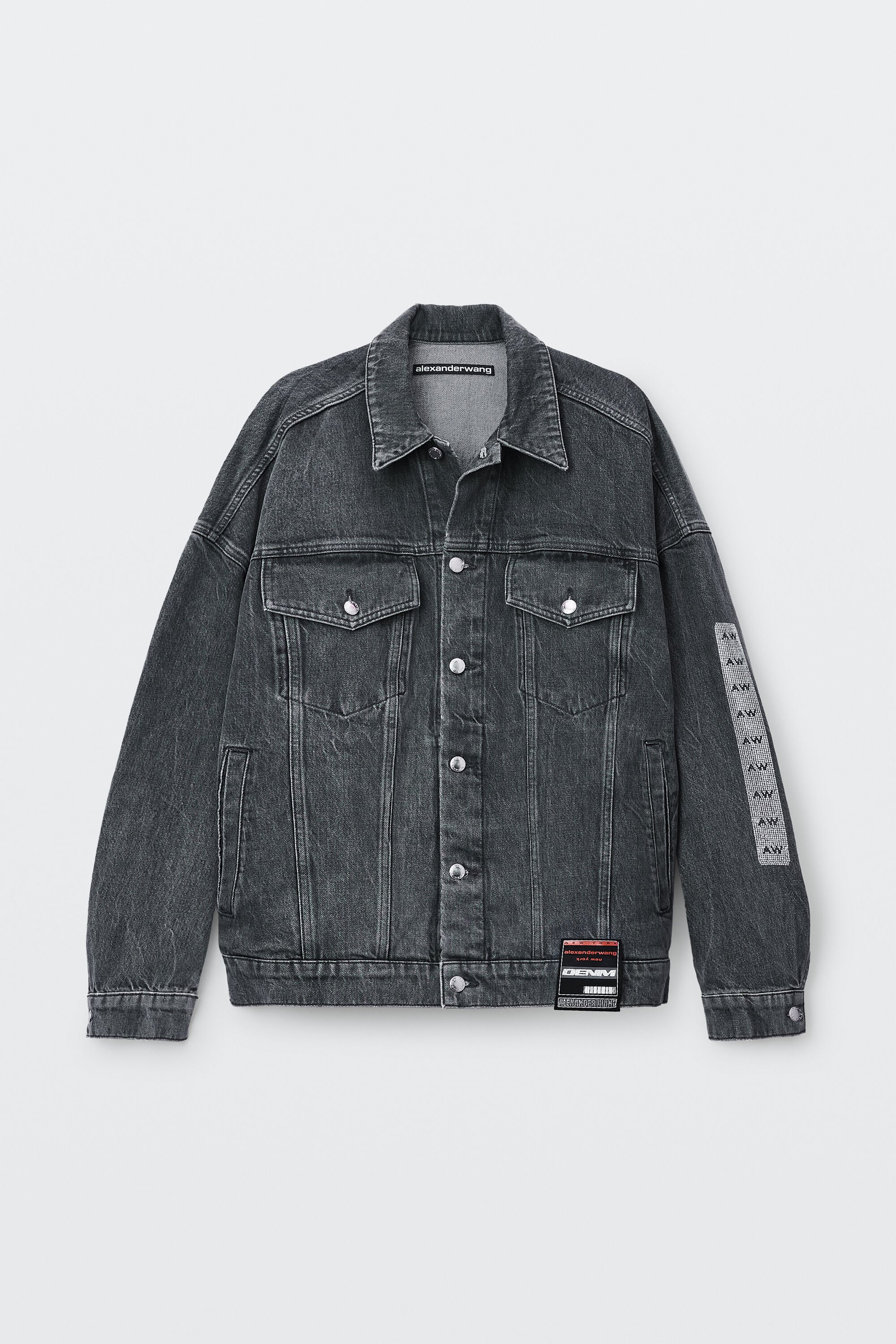 alexanderwang アレキサンダーワング OVERSIZED TRUCKER JACKET WITH
