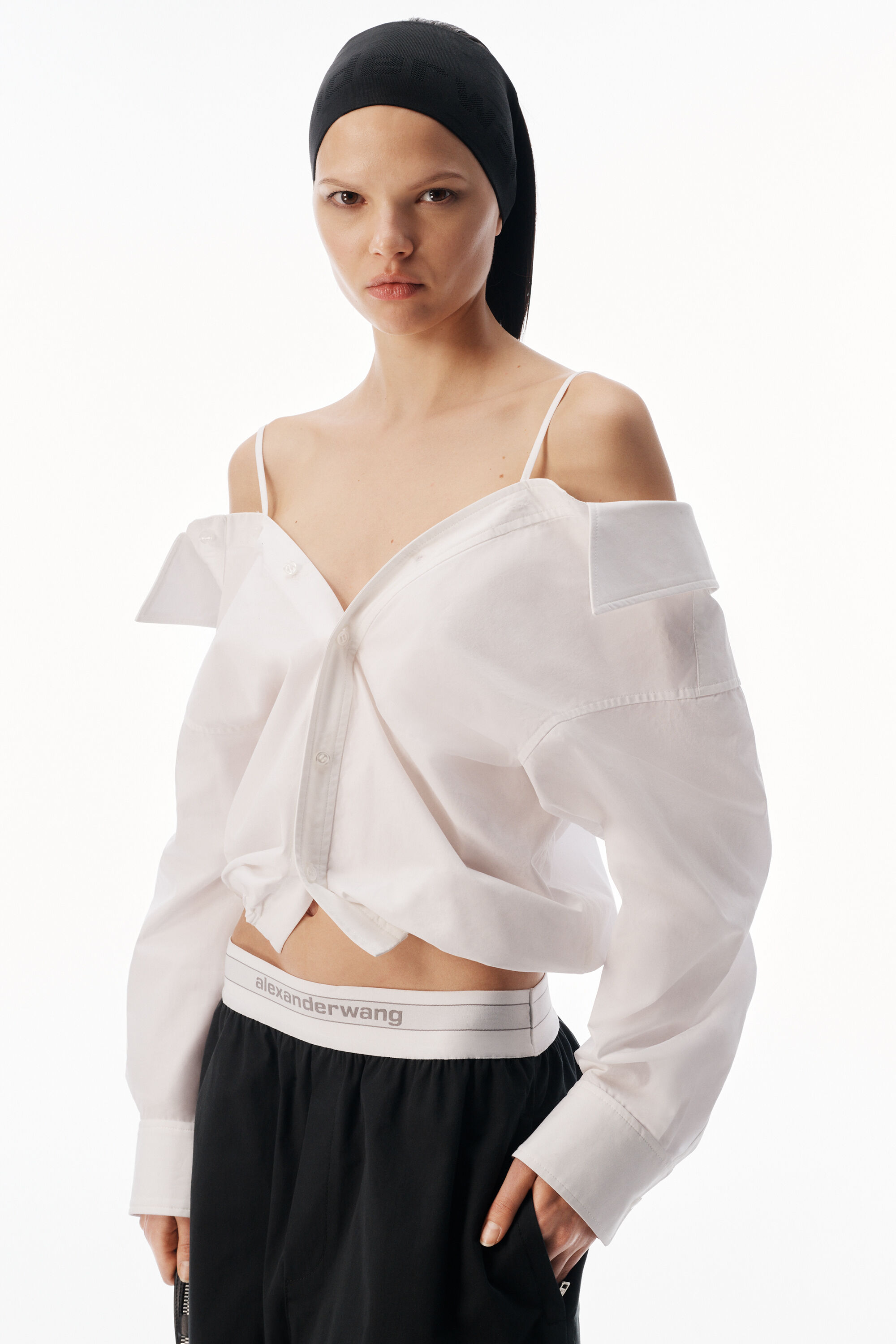 alexanderwang アレキサンダーワング ロゴエラスティック ミッドライズ