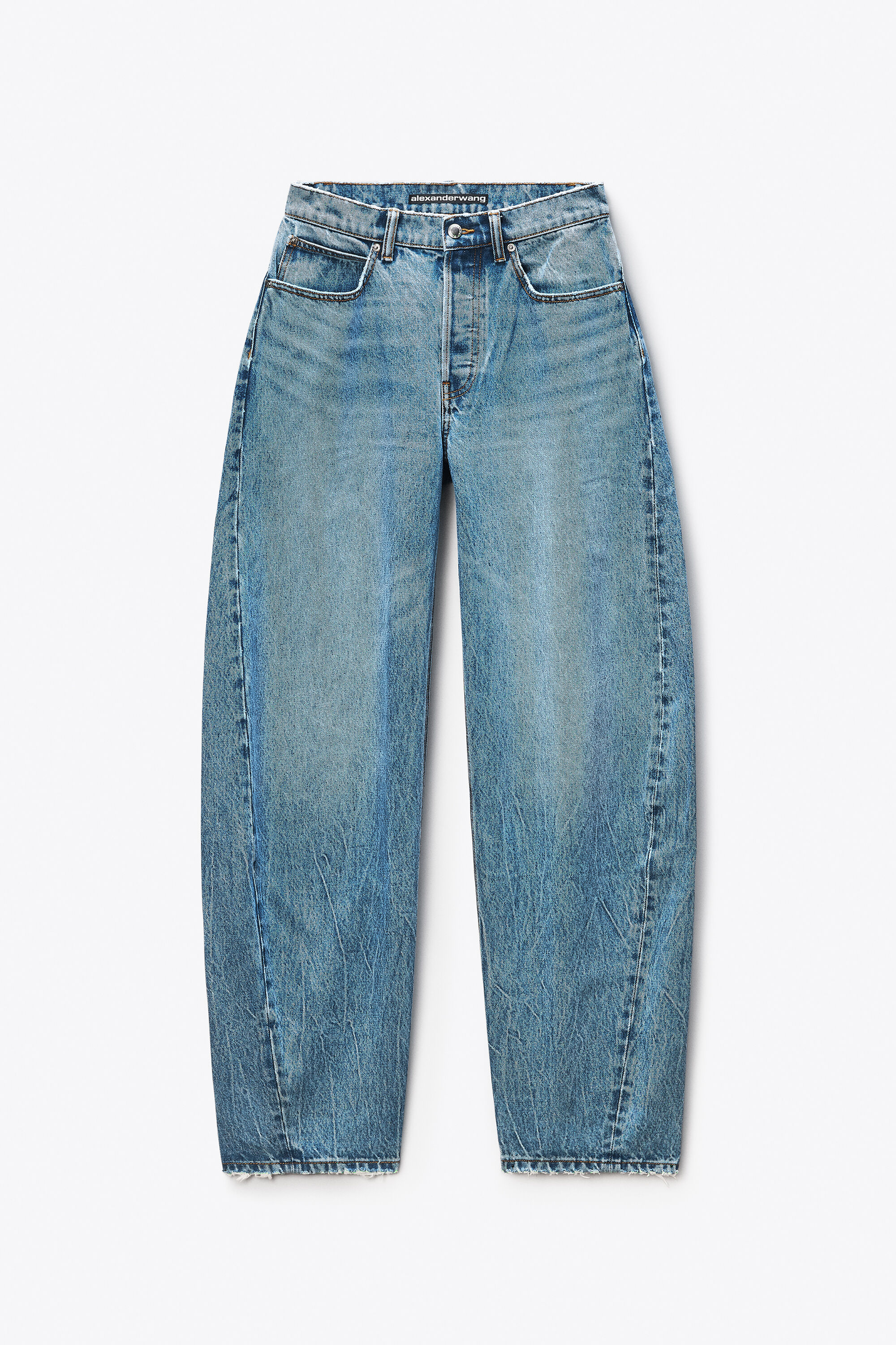 CRYSTAL LOGO POCKET BLOW UP JEAN in VINTAGE LIGHT INDIGO