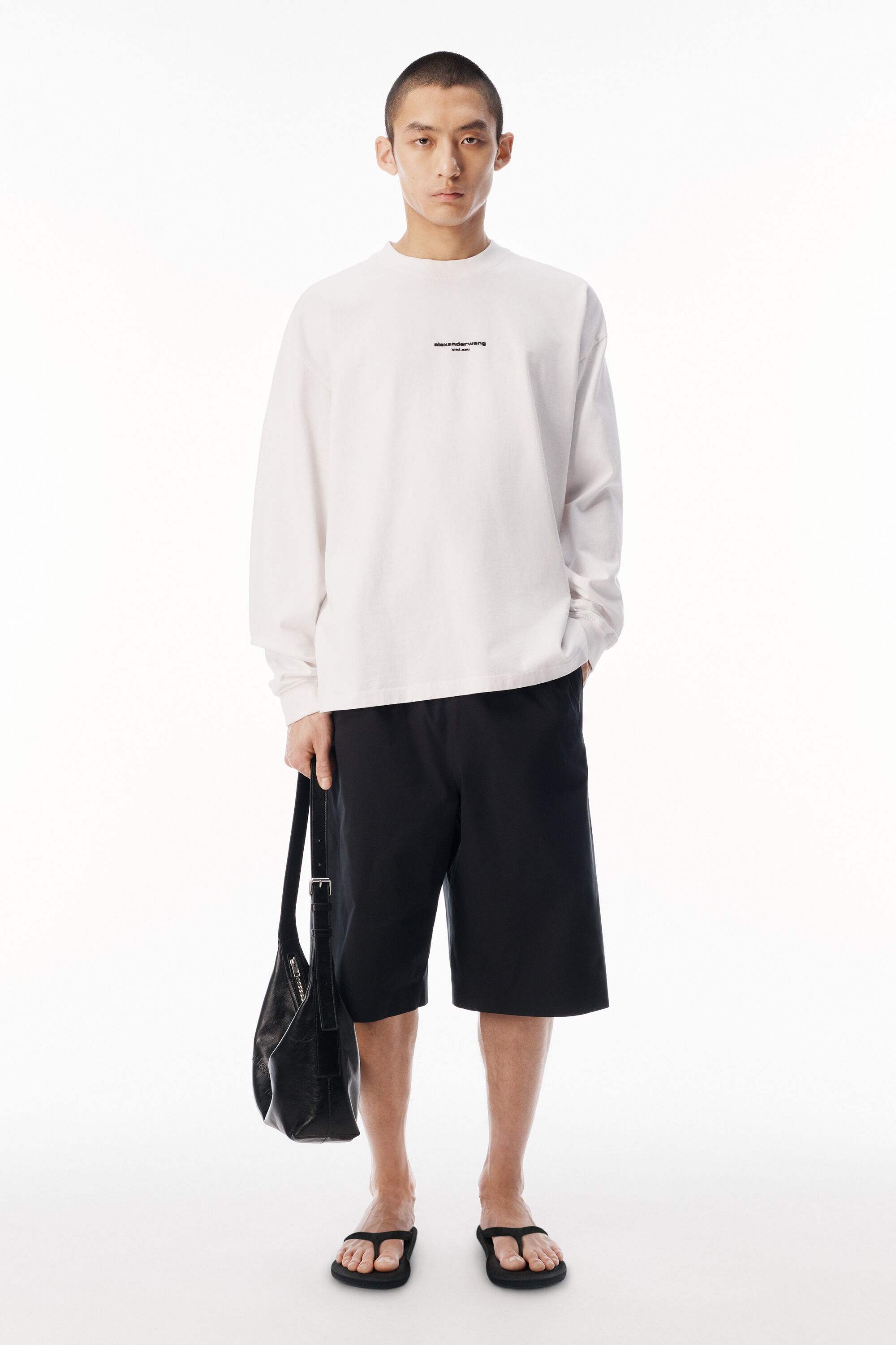 alexanderwang アレキサンダーワング ロゴプリント ロングスリーブ T