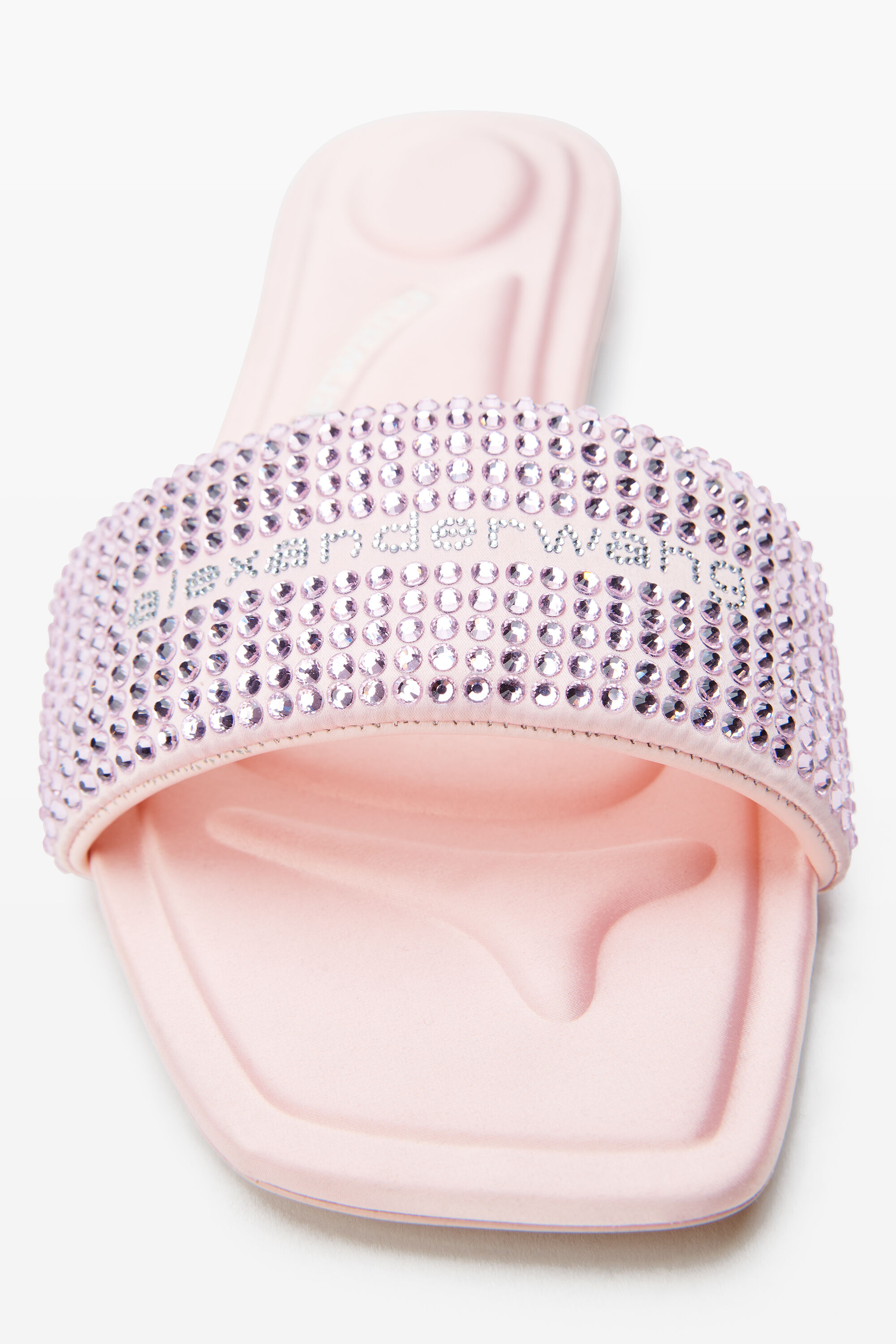 アレキサンダーワング✨サテンポーチ ピンク 未使用品 付属品完備 alexanderwang アレキサンダーワング Vy ピンクサテン＆クリスタル