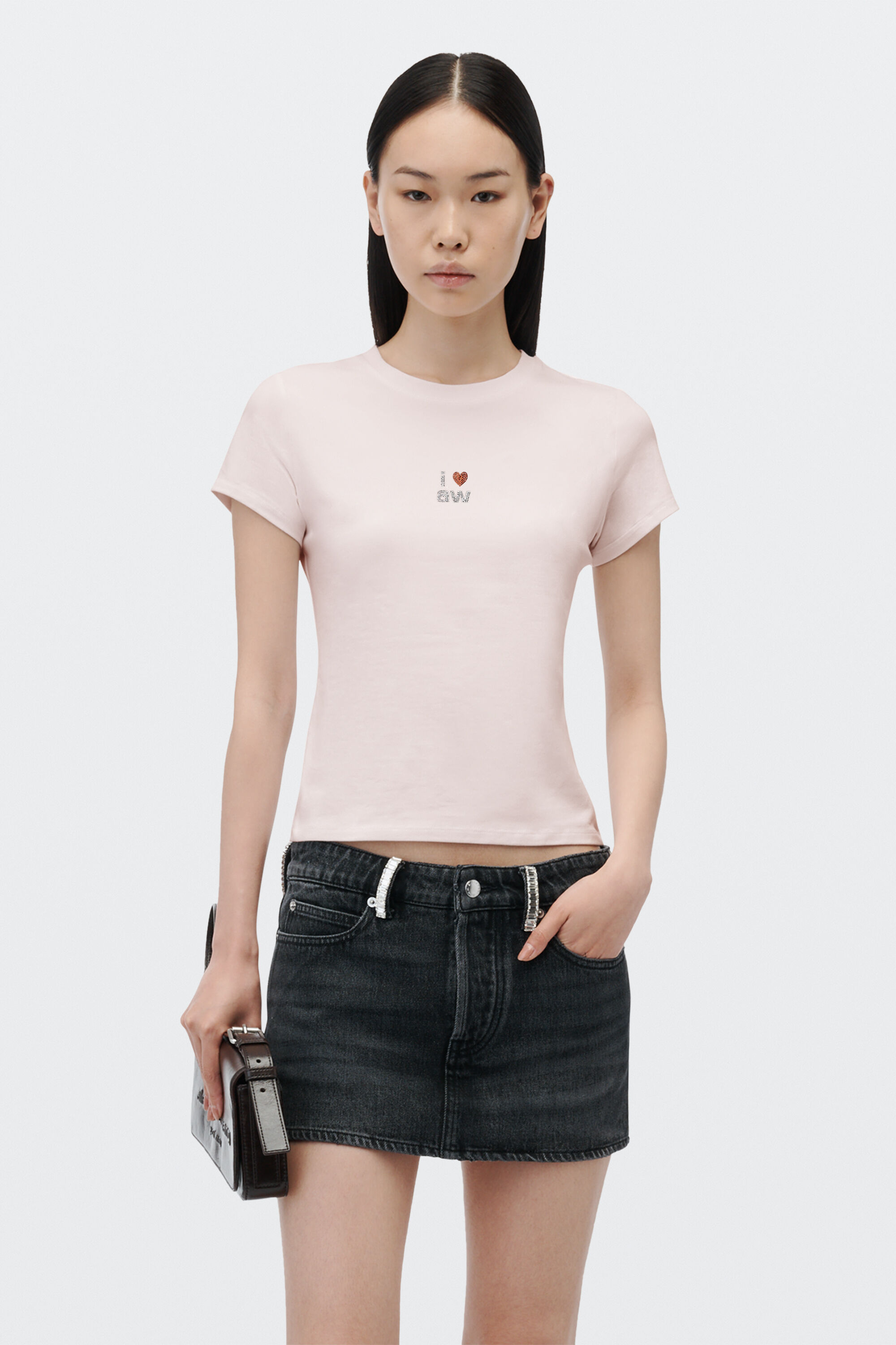 alexanderwang タイダイ Tシャツ 半袖　ショート丈 alexanderwang アレキサンダーワング バレンタイン フィット ショート