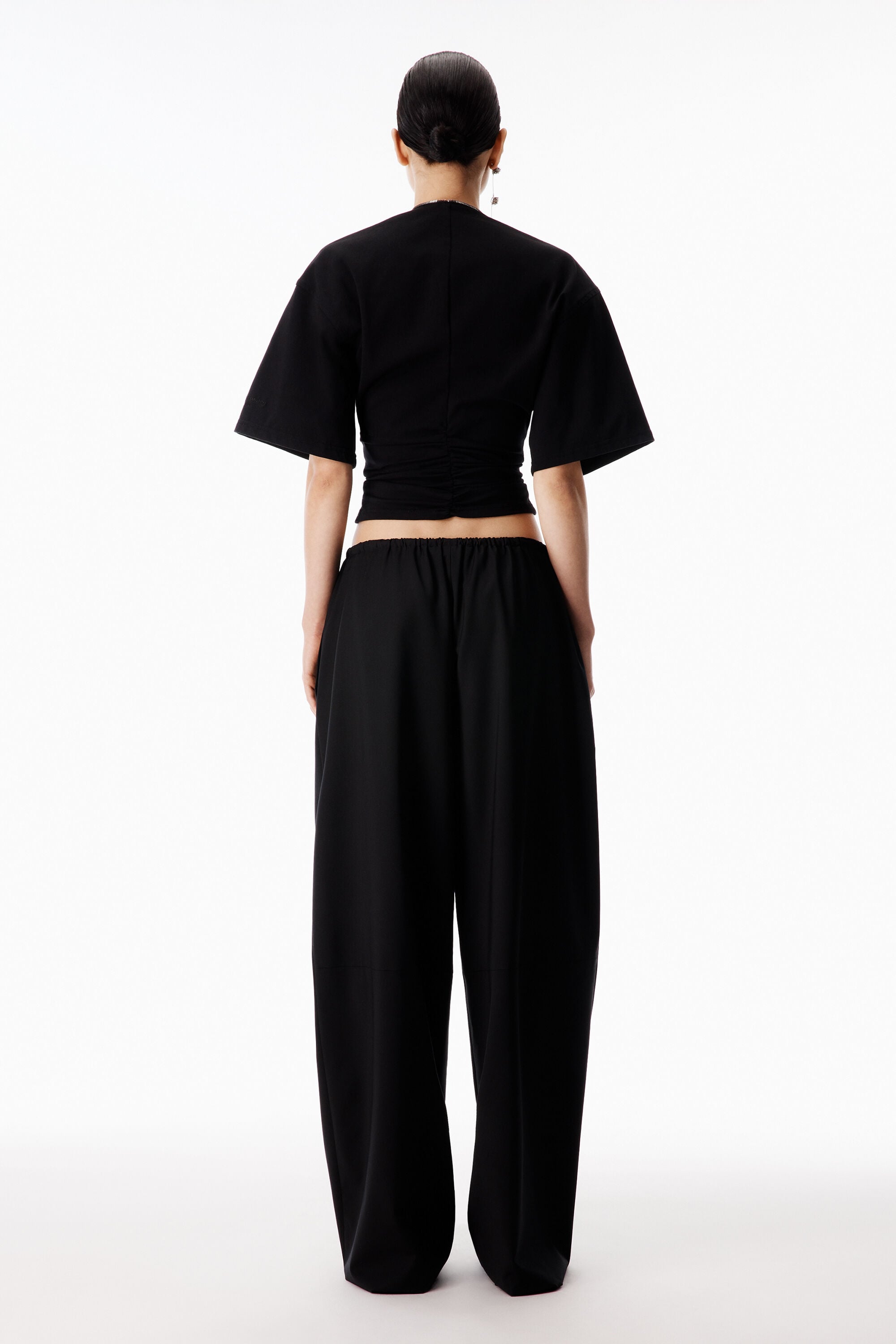 Zipper Tee in BLACK | alexanderwang®