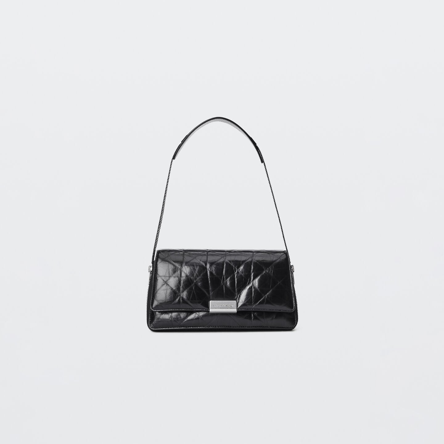 Alexander Wang Siren Medium Flap Bag In Black