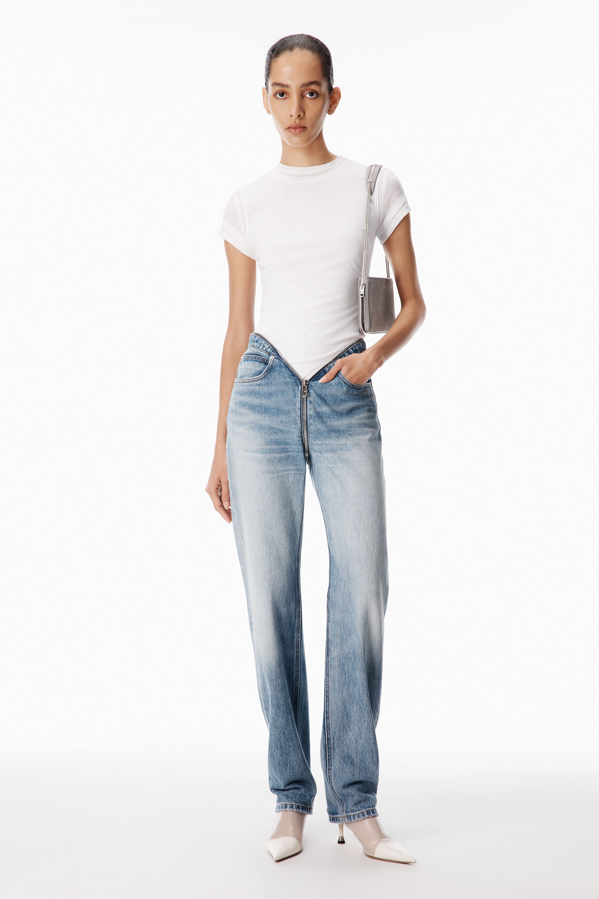 Zip V-Waist Jean