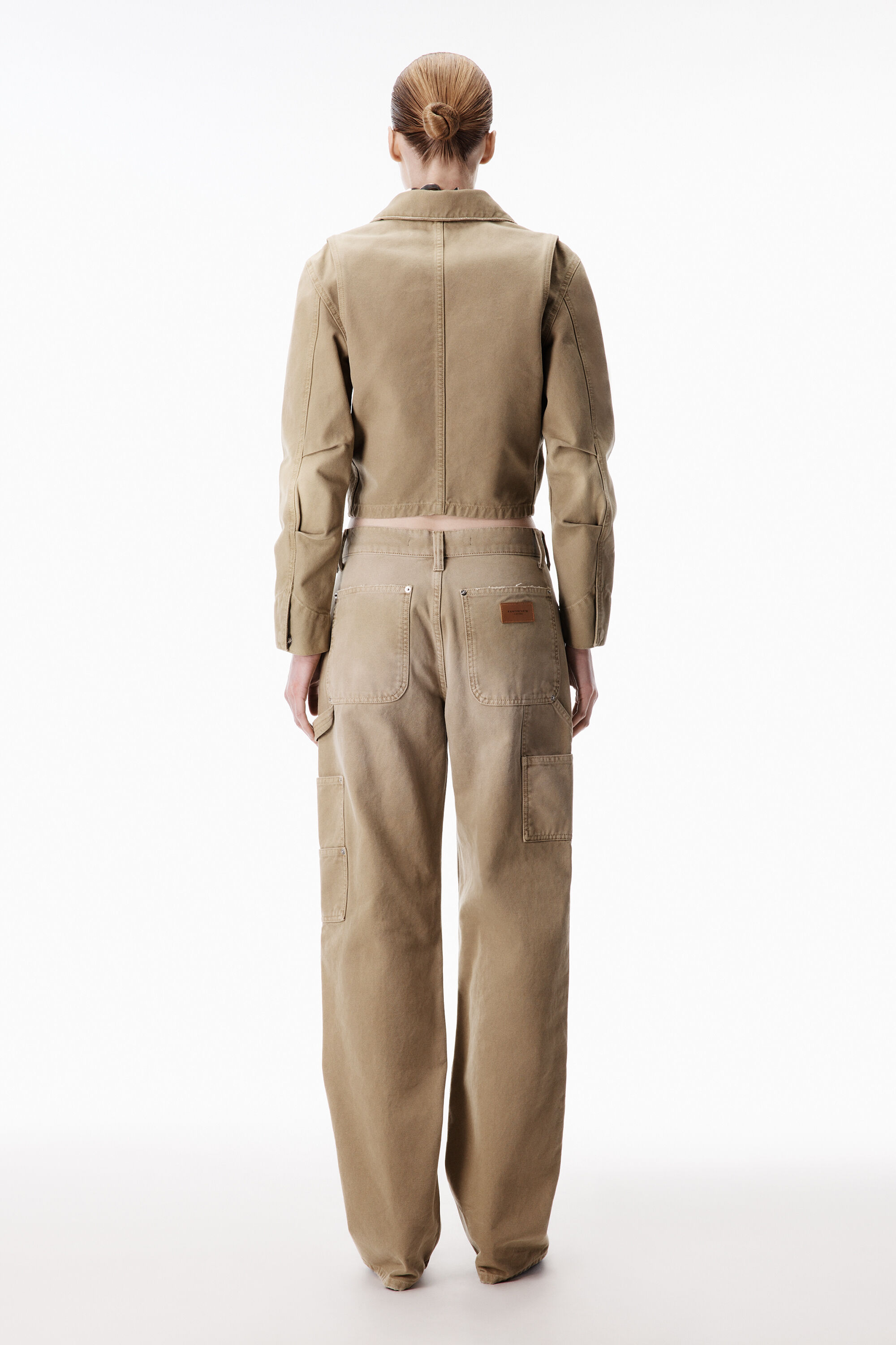 Zip Mid-Rise Carpenter Pant in VINTAGE ARMY GREEN | alexanderwang®