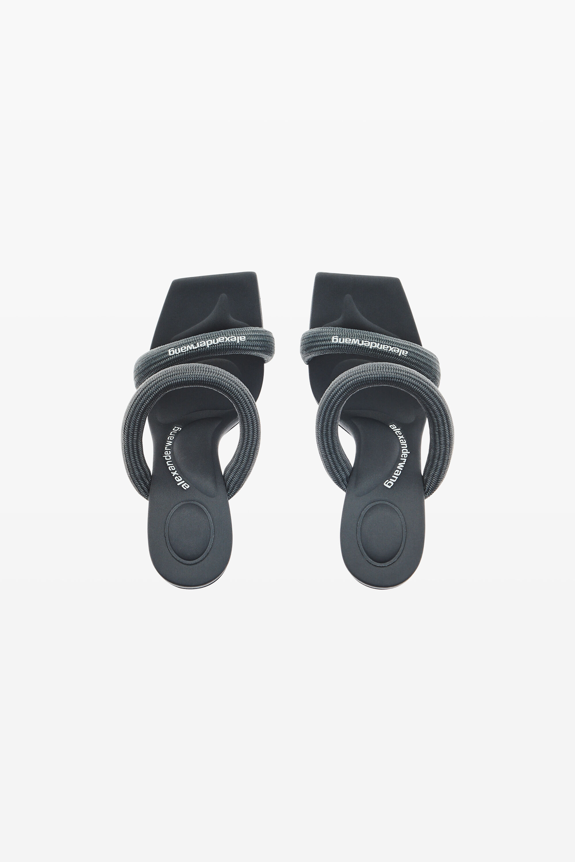 Julie Webbing Sandal 105MM in GREY | alexanderwang®