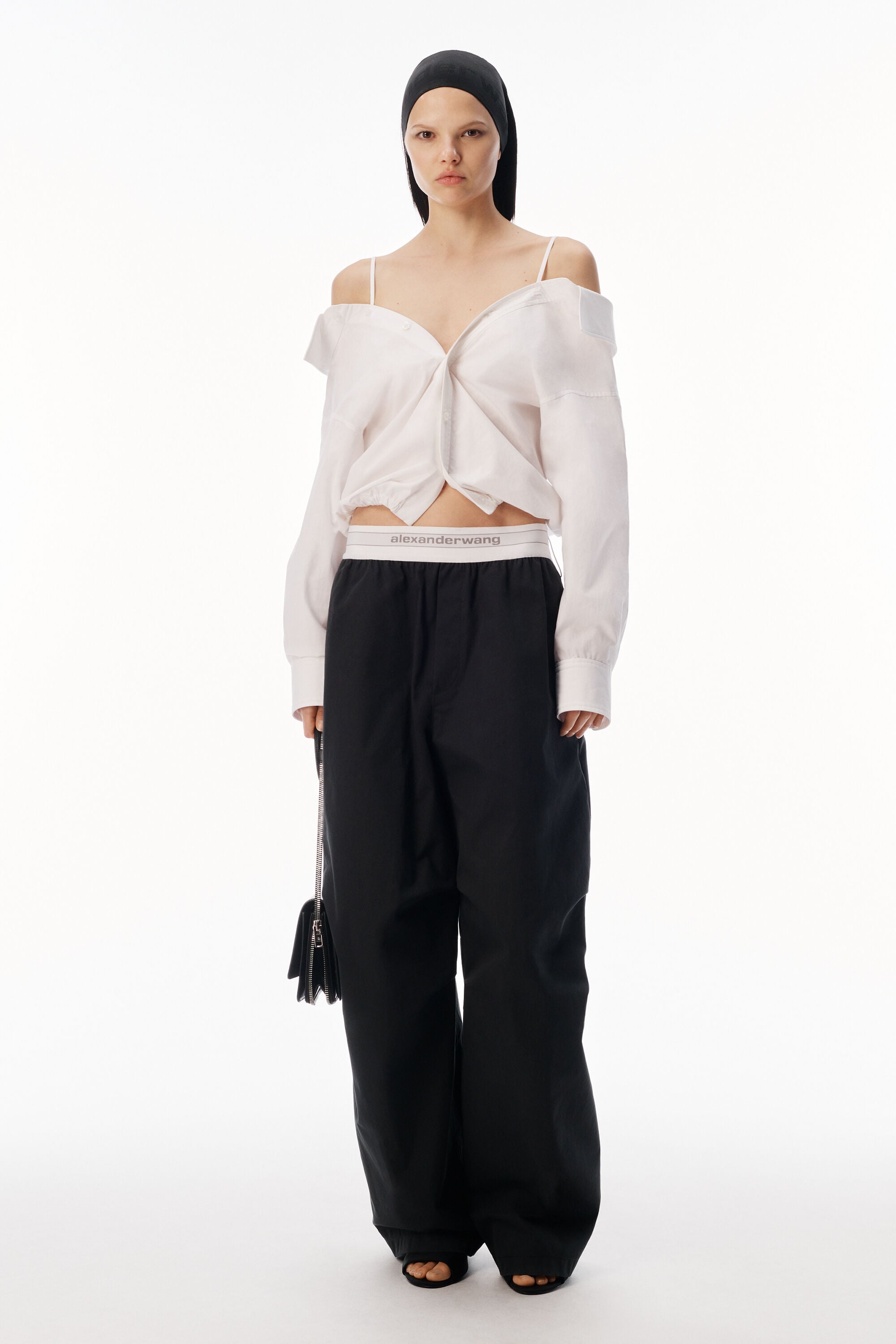 alexanderwang アレキサンダーワング ロゴエラスティック ミッドライズ