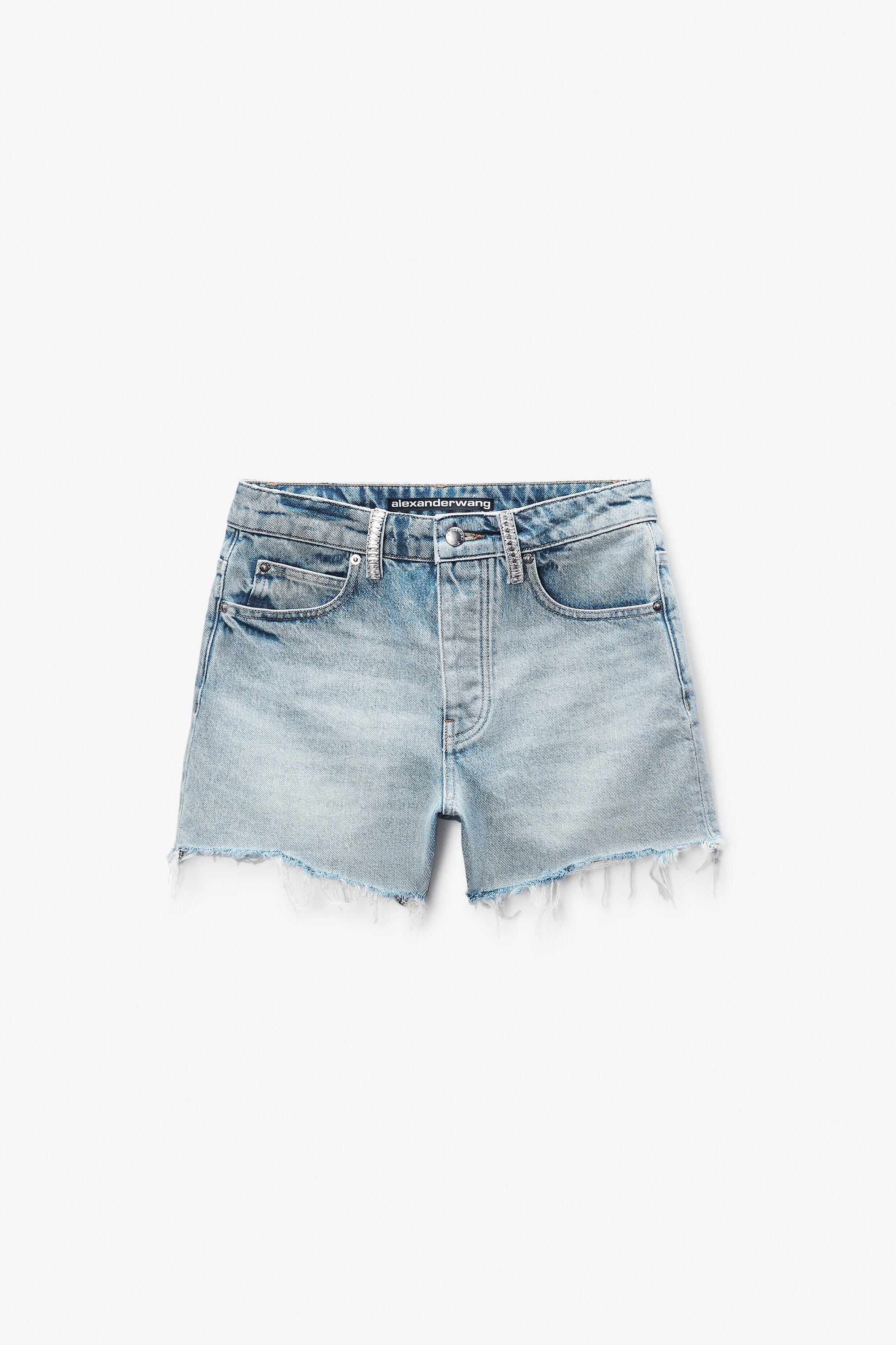 Relaxed-Fit Crytal Hotfix Short in VINTAGE BLEACH BLUE