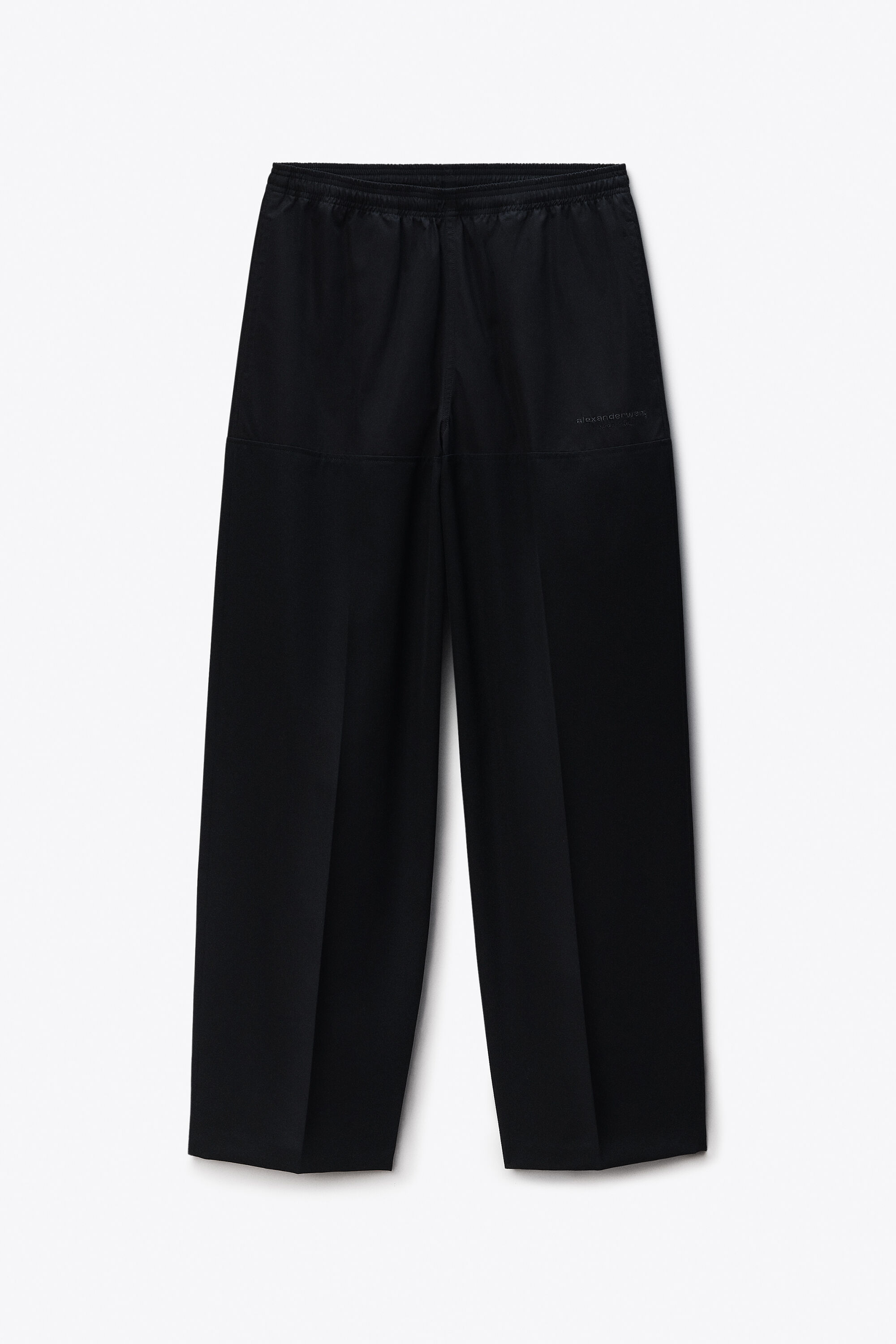 Mid-Rise Boxer Panel Pant Relaxed in BLACK | alexanderwang®
