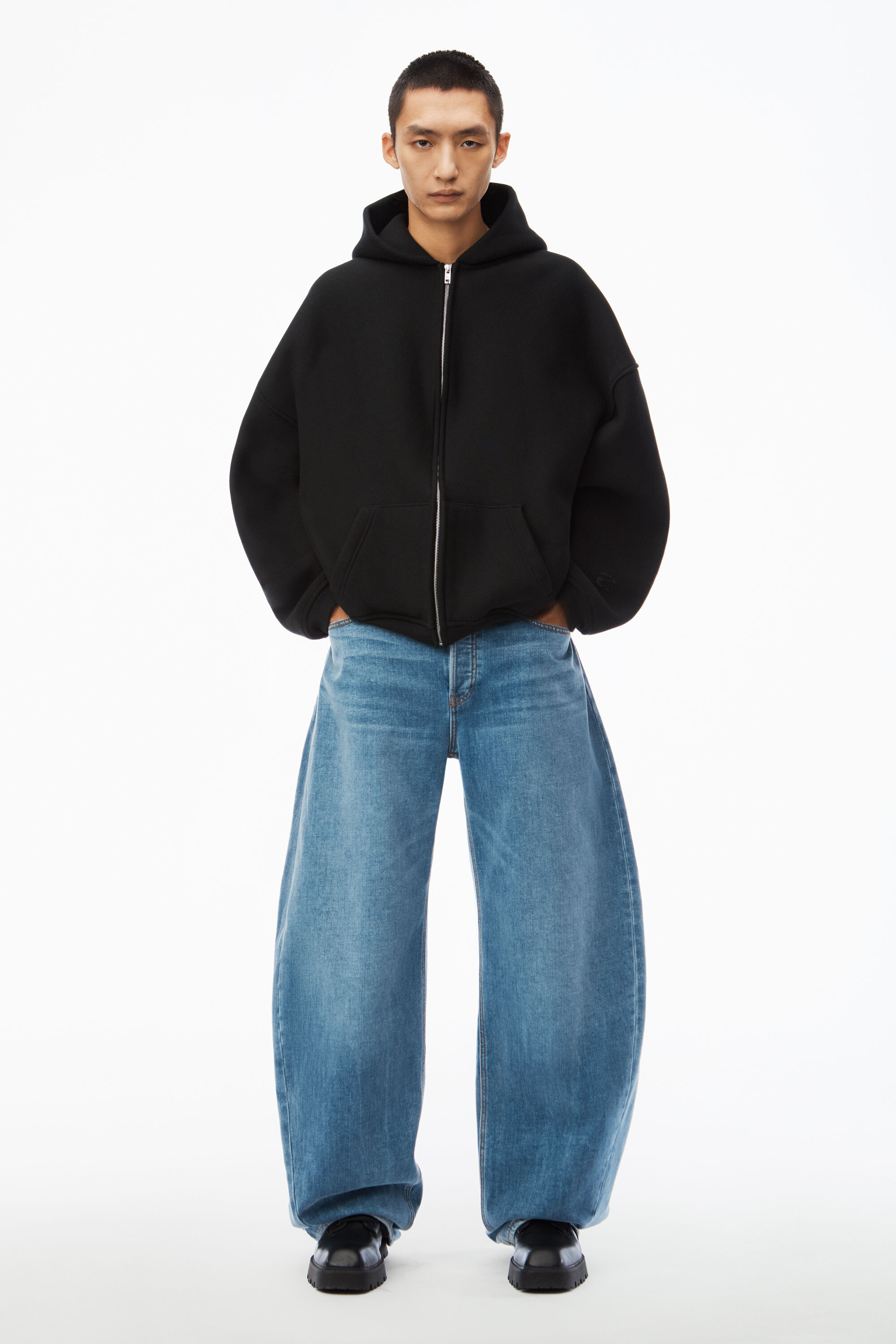 alexanderwang アレキサンダーワング デンスフリース スター ジップ