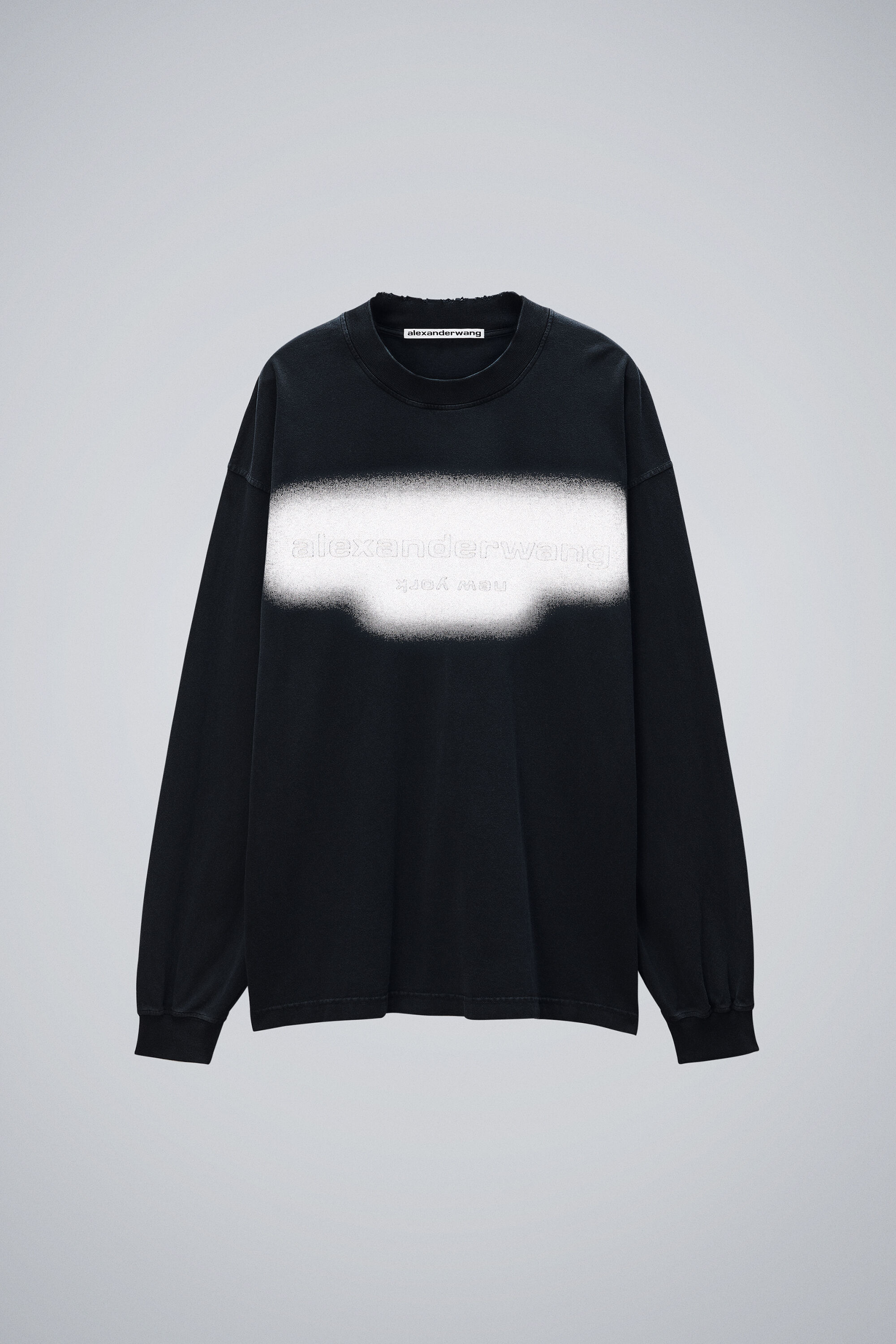 ジャージー オーバーサイズ ロングスリーブ ロゴ tシャツ