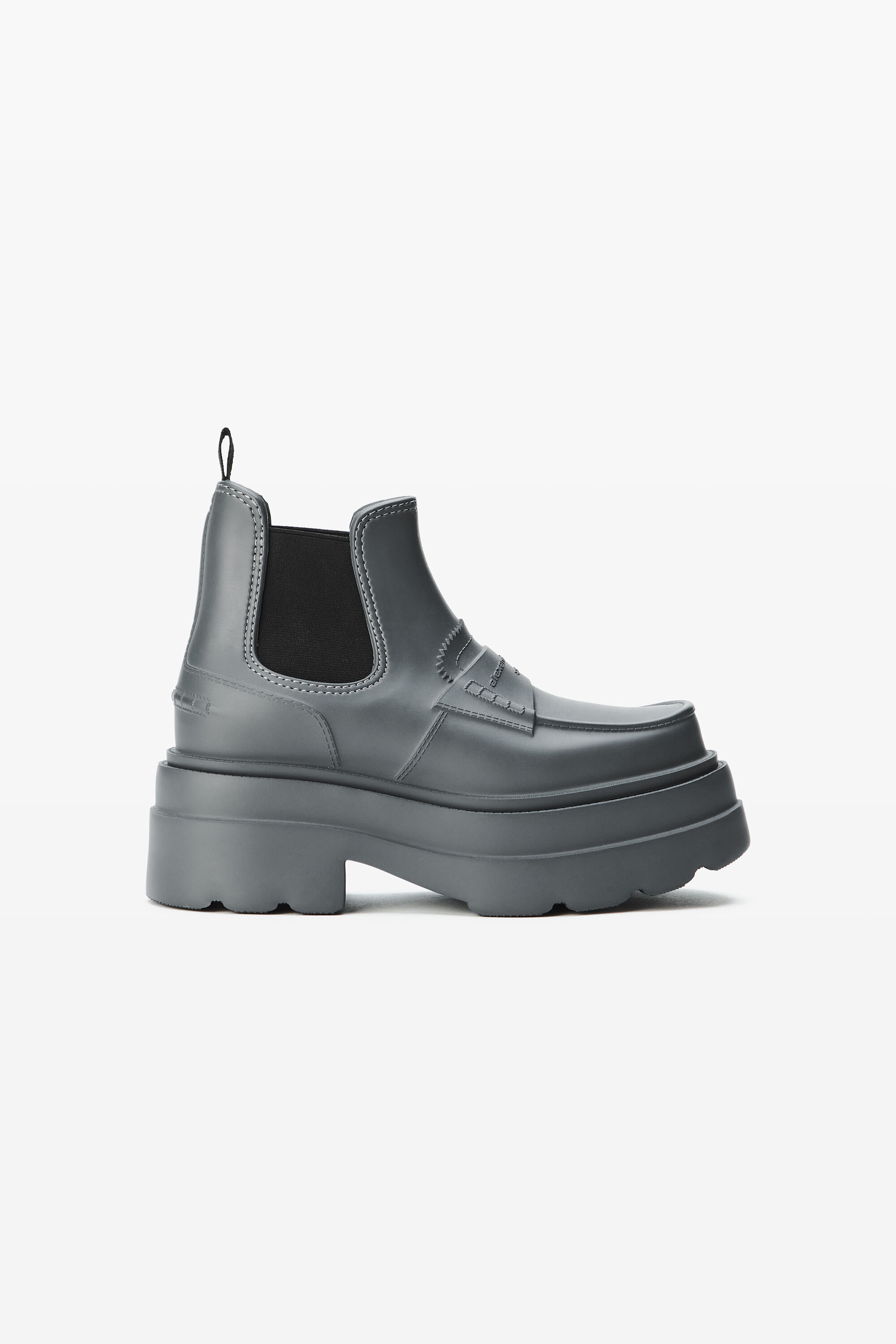 Carter Platform Rain Boot in GREY | alexanderwang®