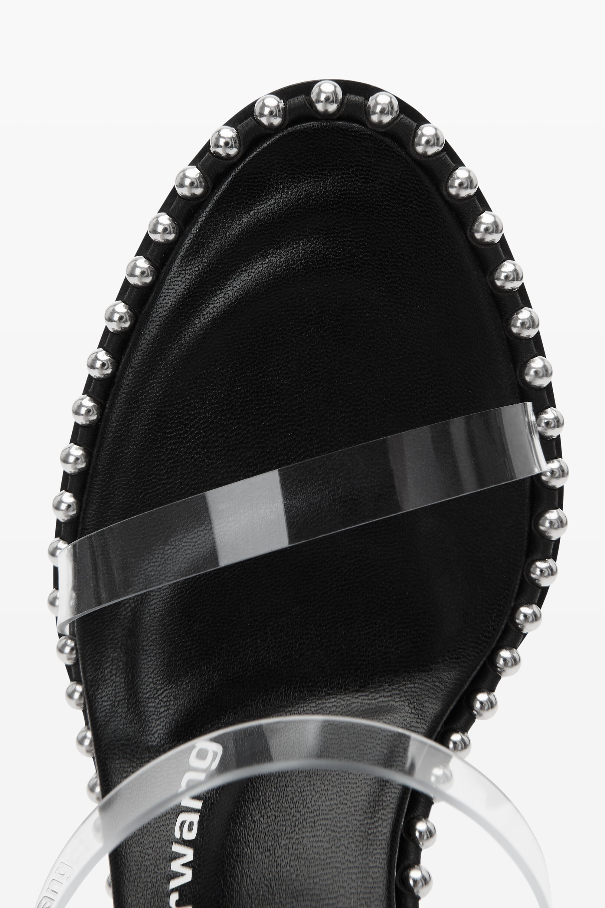 Nova 85mm Strappy PVC Sandal in BLACK | alexanderwang®