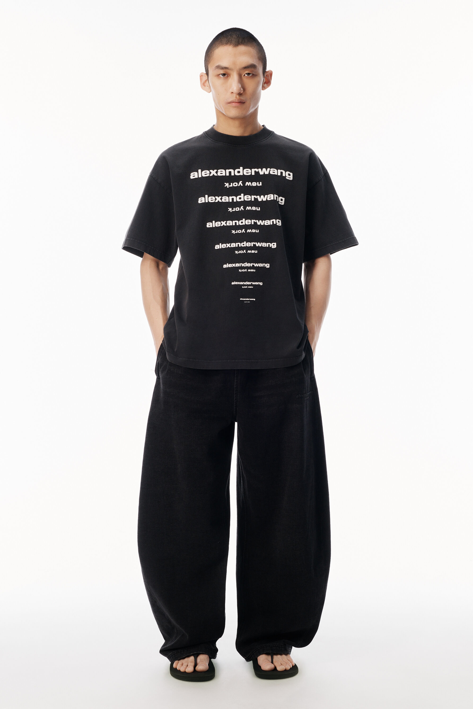 alexanderwang アレキサンダーワング グラデーションロゴ ショート