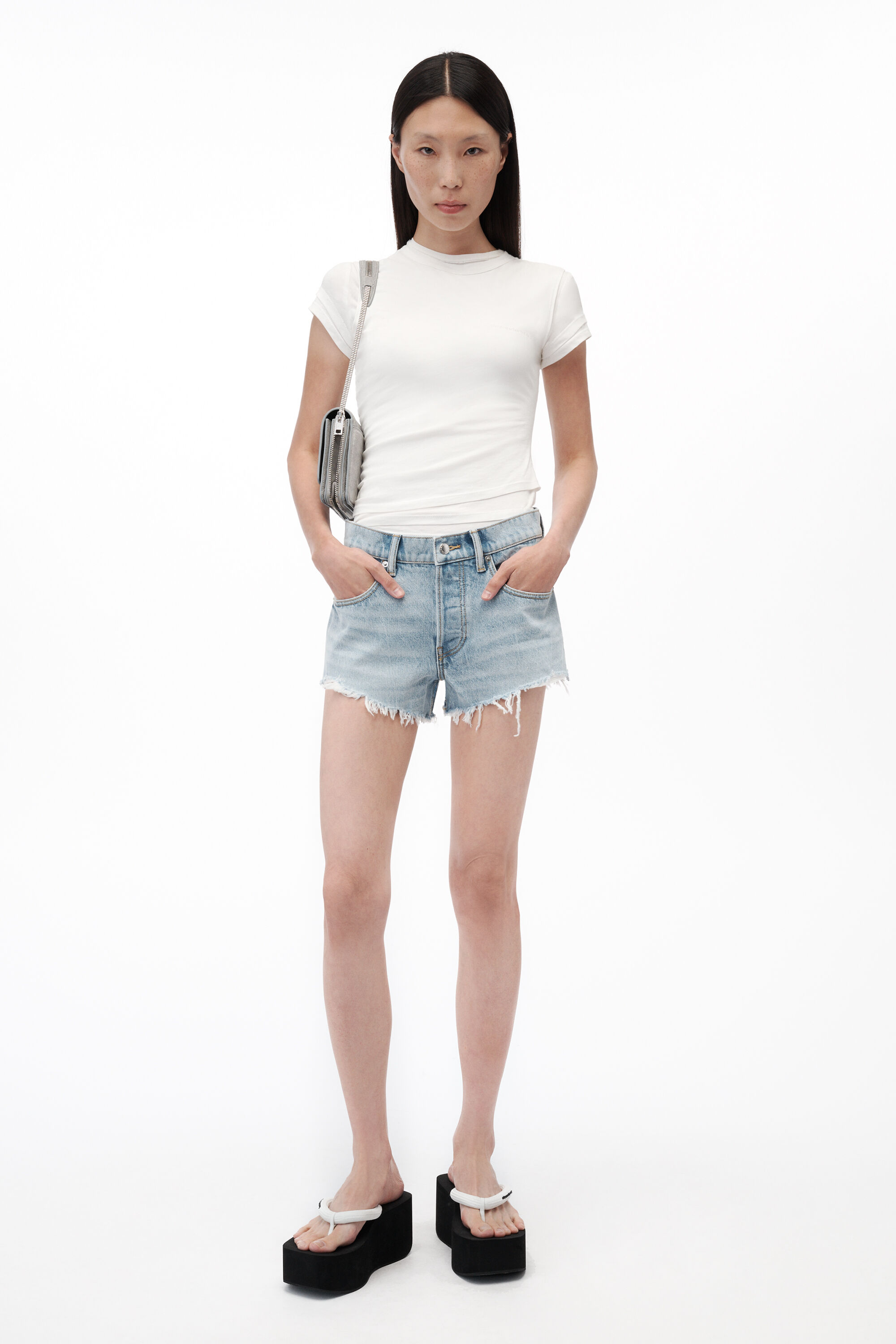 alexanderwang アレキサンダーワング クリスタルロゴ ポケット