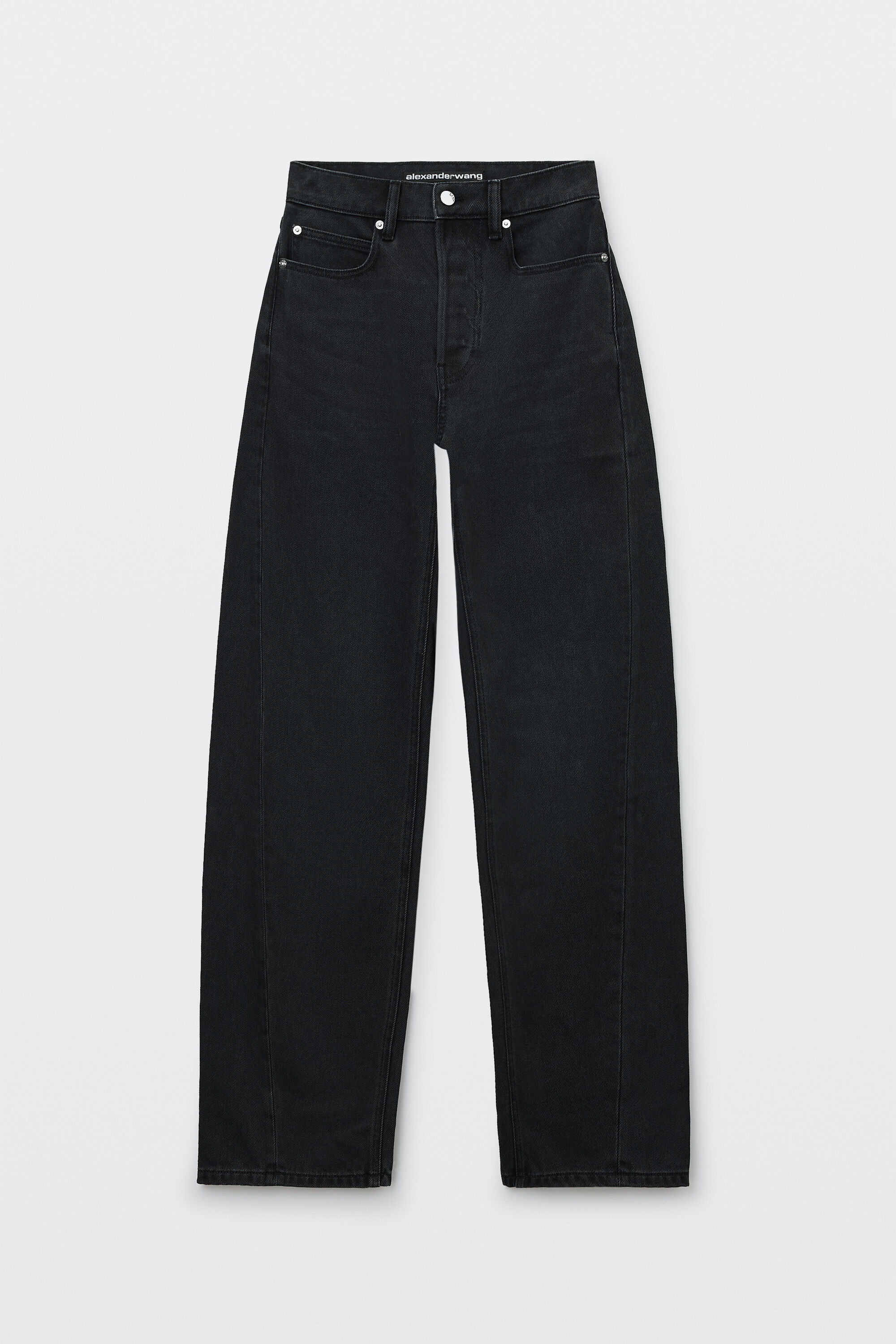 y*k様 XL 26SS BEAUTY&YOUTH フェード ブラック デニム MID RISE RELAXED JEAN in FADED BLACK | alexanderwang®