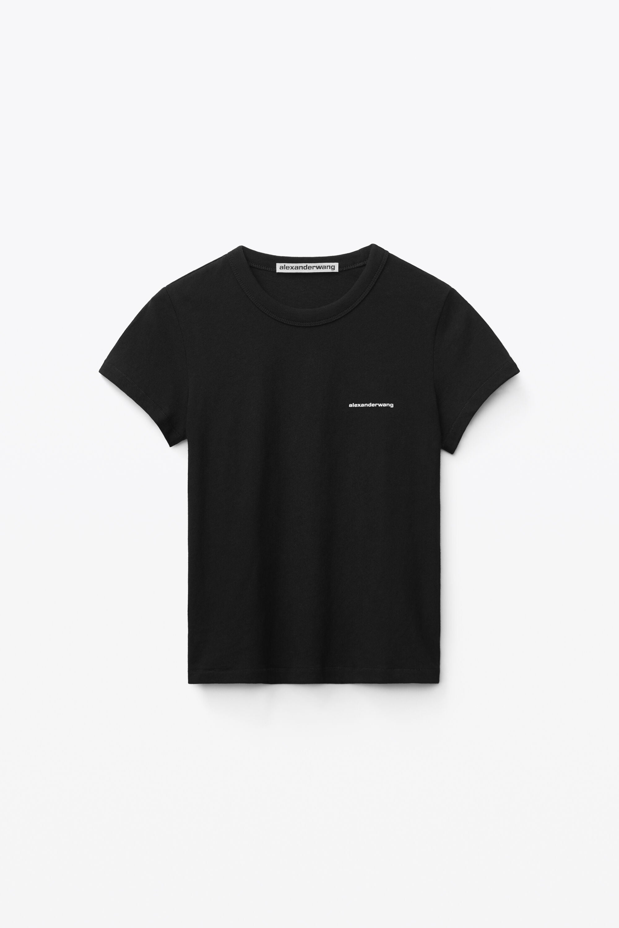 Logo-Print Shrunken Jersey Tee