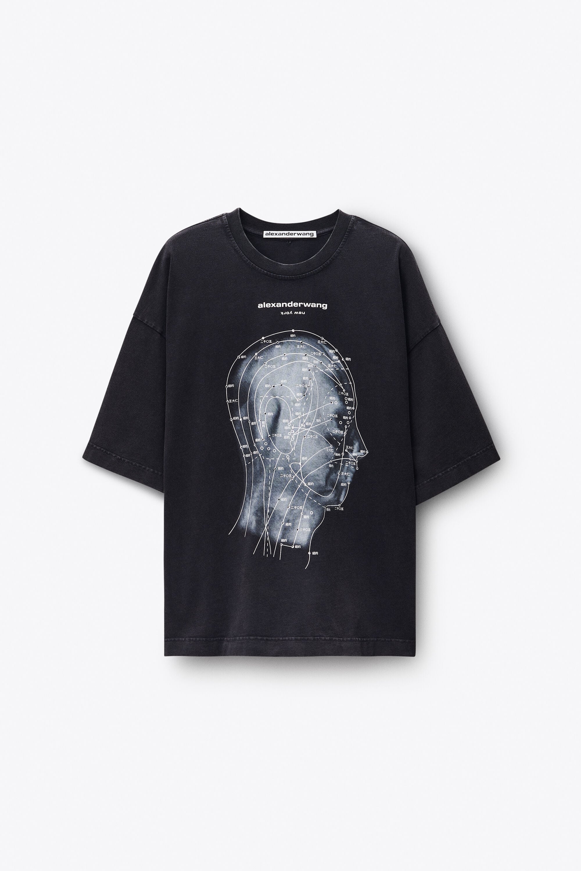 Eastern Medicine Tee in WASHED BLACK | alexanderwang®