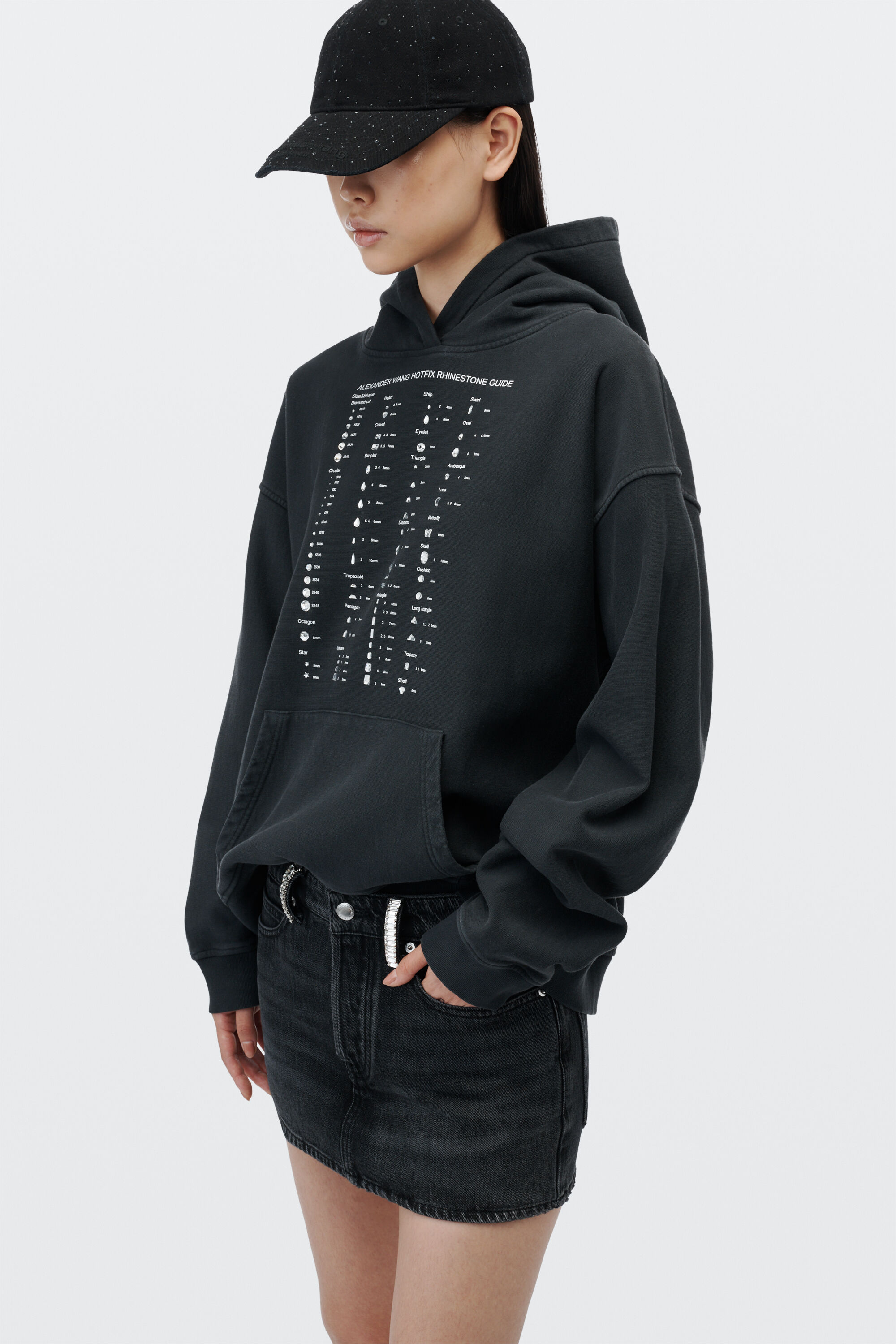alexanderwang アレキサンダーワング クリスタルカード フーディー