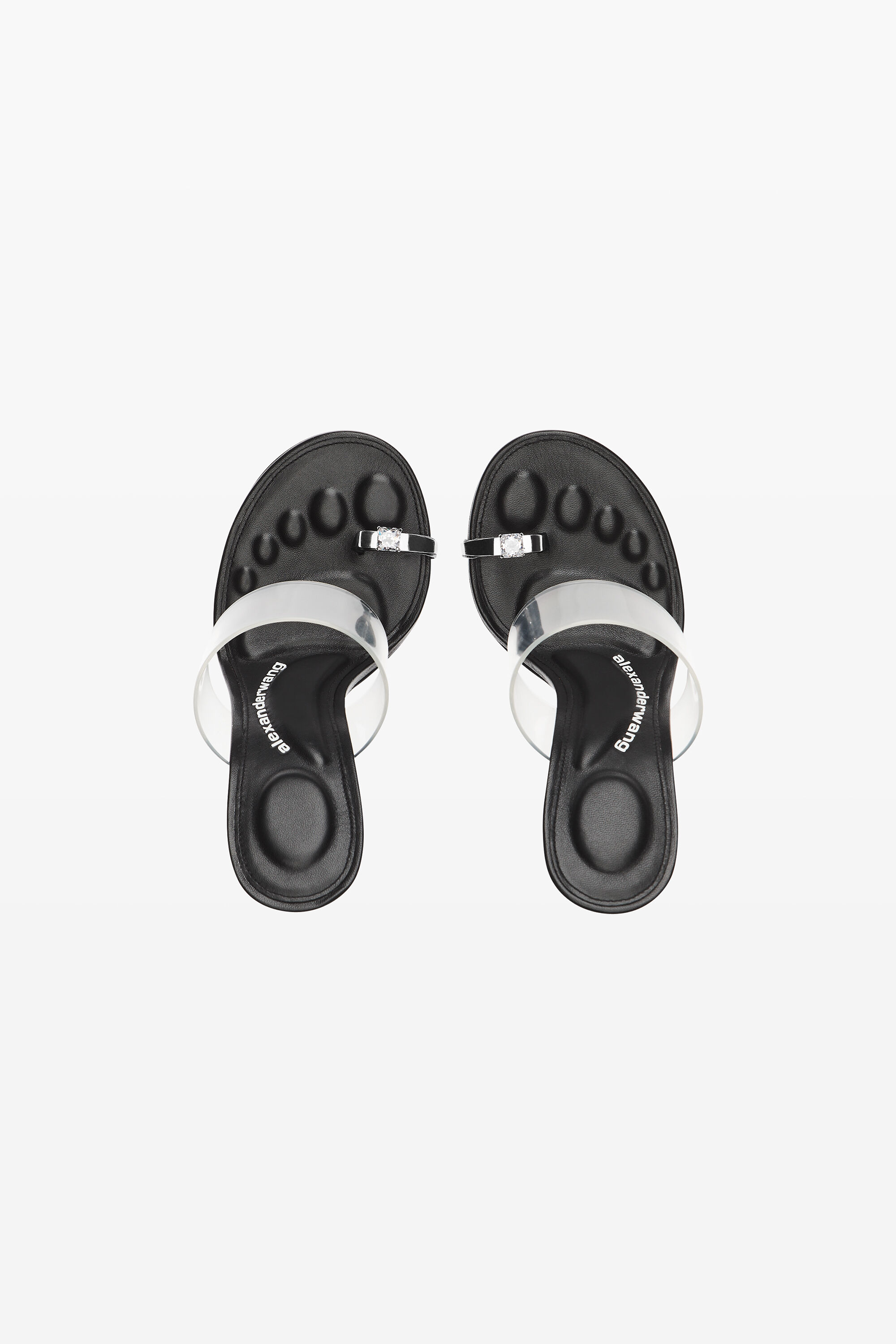 Bianca 105mm Sandal in BLACK | alexanderwang®