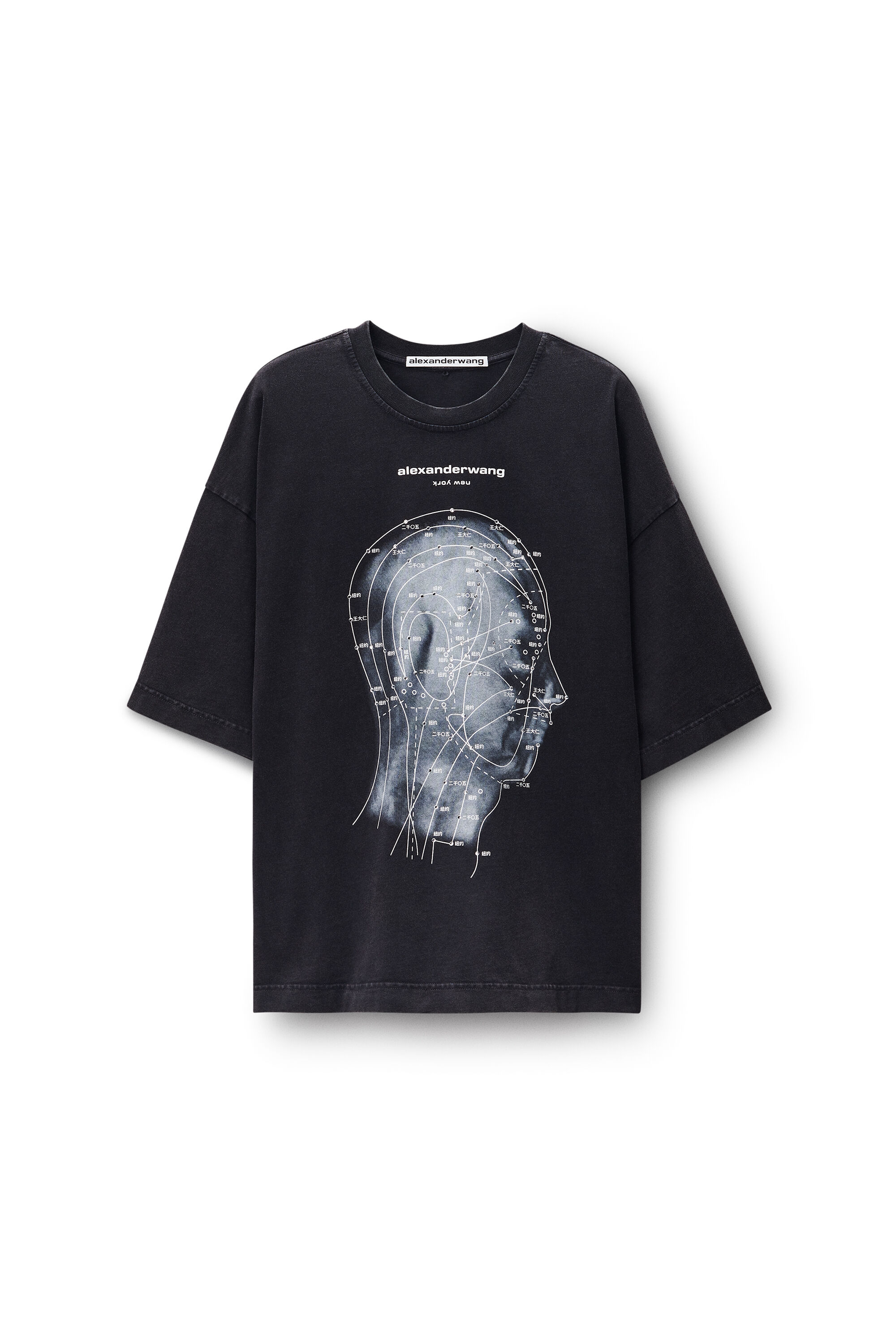 Eastern Medicine Tee in WASHED BLACK | alexanderwang®
