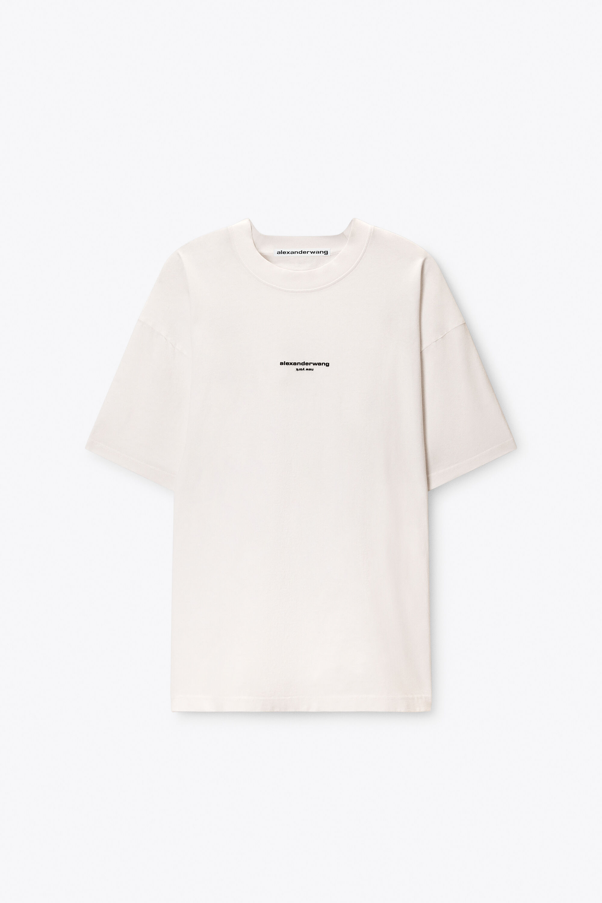 LOGO PRINT SHORT SLEEVE TEE in WHITE | alexanderwang®