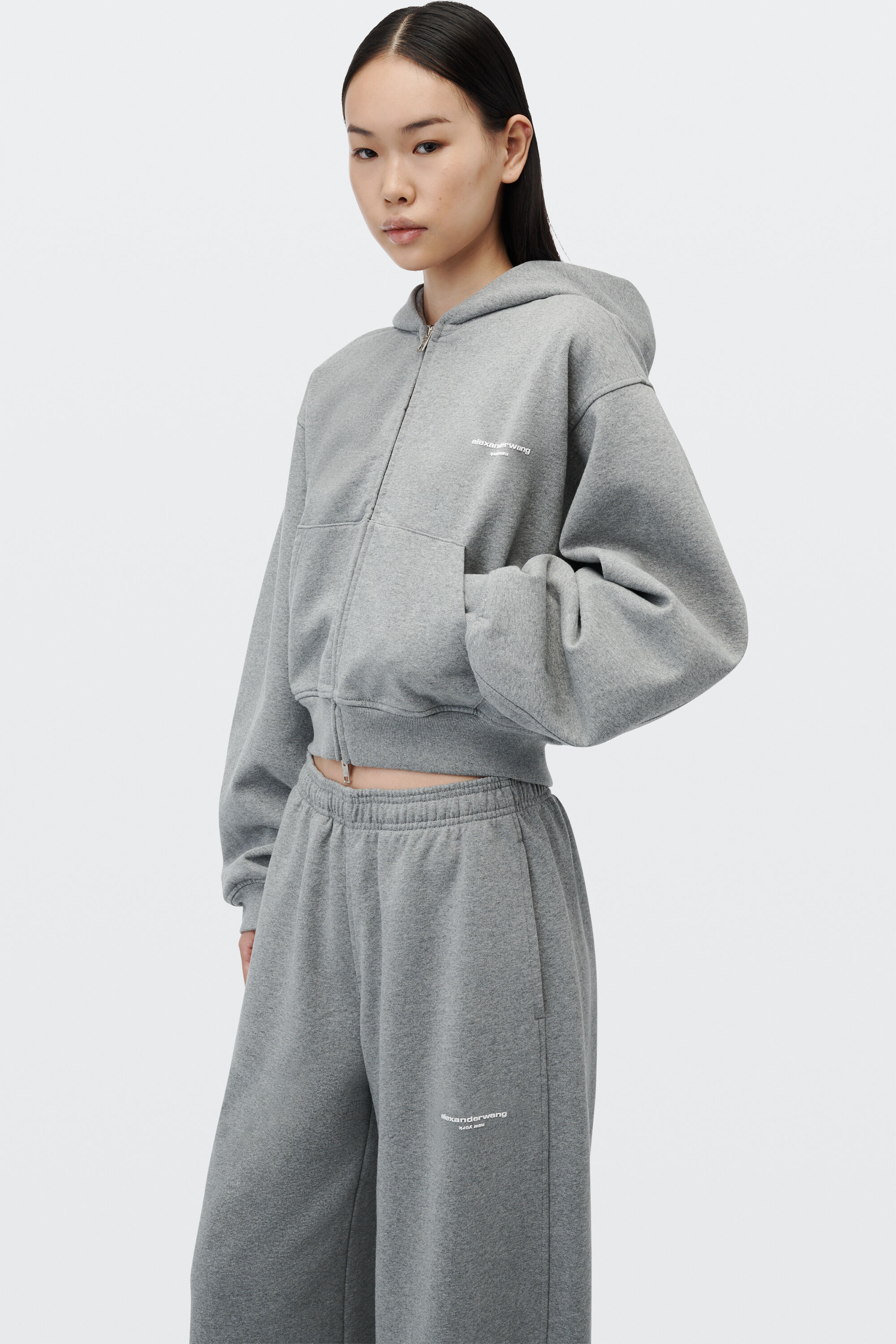 alexanderwang アレキサンダーワング ロゴプリント ジップアップ